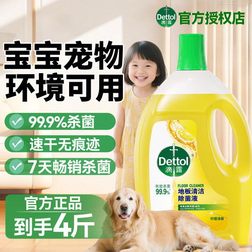 【宝宝宠物放心玩】滴露地板清洁