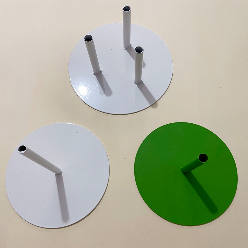 铁艺底座婚礼背景布置道具落地大花纸花配套底座路引花金属底盘