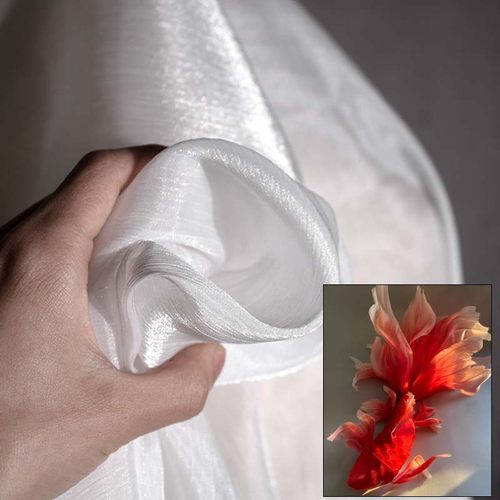 欧根纱手工diy面料透明薄纱婚纱连衣裙纱幔婚礼背景布料面料