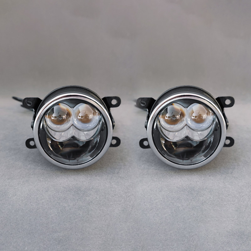适用于铃木/福特/三菱/长城炮专用透镜雾灯改装LED远近光前杠雾灯