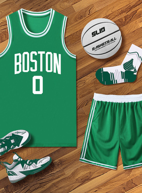 凯尔特人球衣定制夏季主客场0号塔图姆比赛队服儿童篮球服男订做