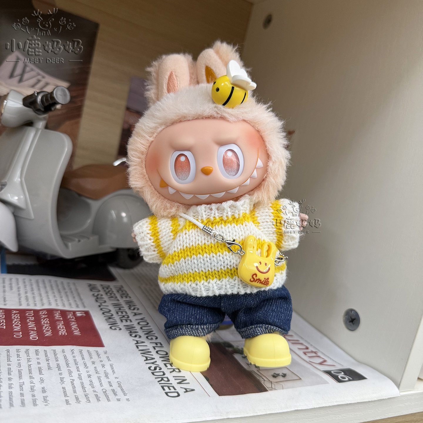 拉布布三代娃衣labubu娃衣套装