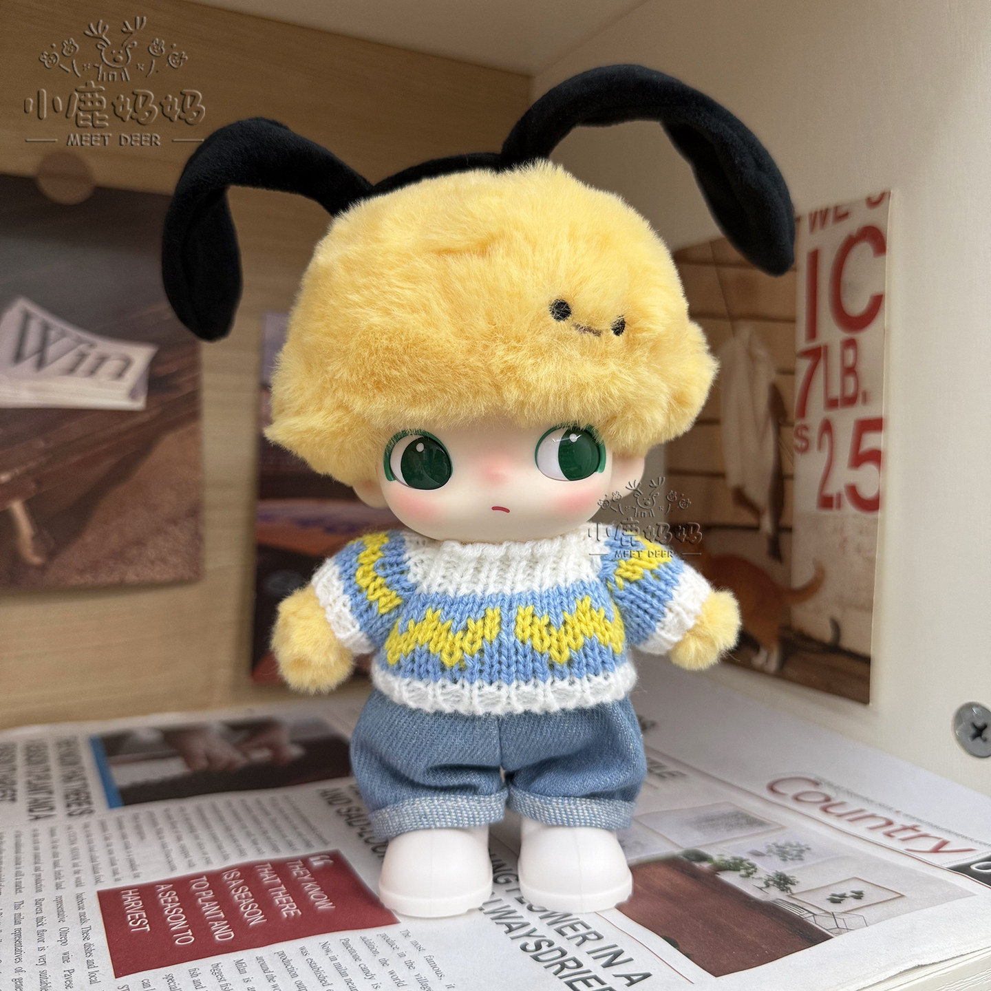 搪胶迪士尼Dimoo娃衣布鲁托奇奇蒂蒂秋冬新款毛衣牛仔裤鞋子套装,模玩/动漫/周边/娃圈三坑/桌游,棉花娃娃/毛绒玩具娃衣,淘宝优惠券,粉丝福利购,淘宝优惠卷