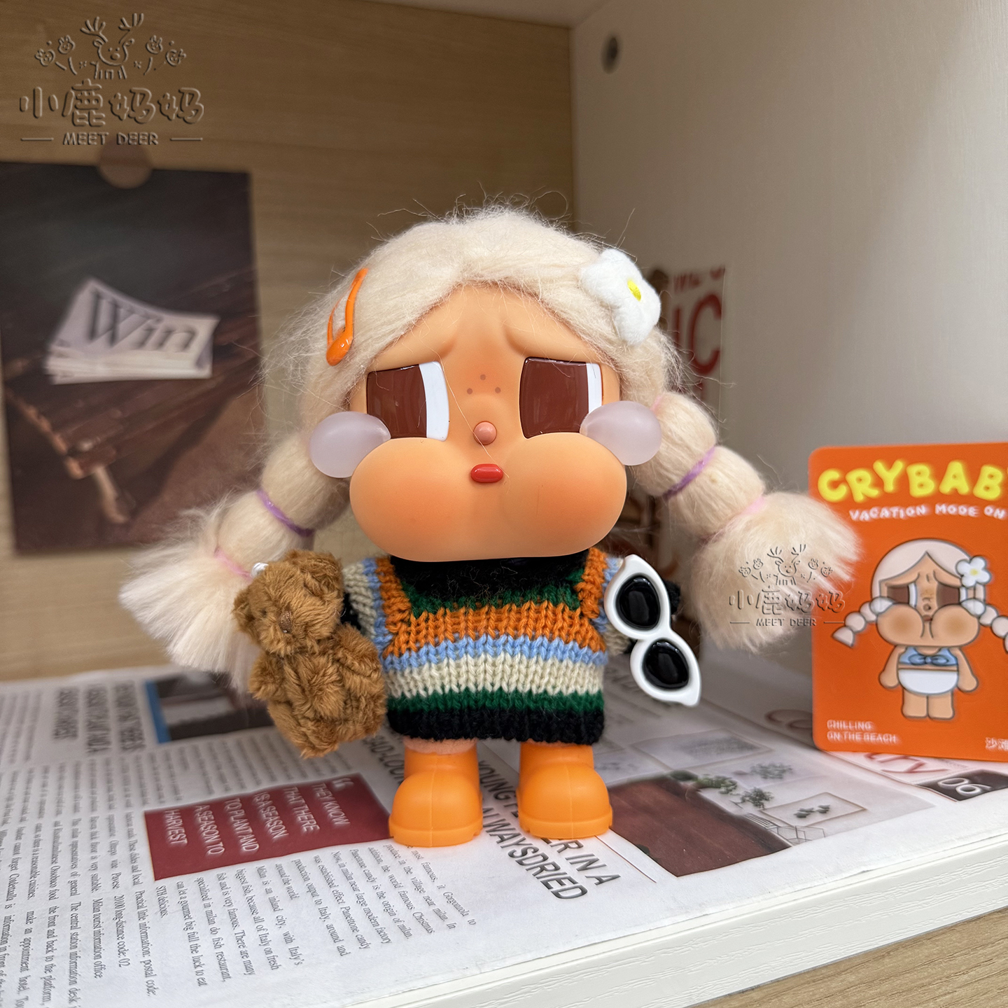 哭娃娃衣沙滩小憩娃衣套装