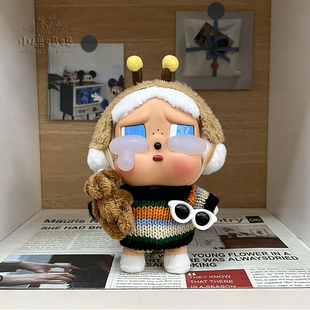 眼泪工厂crybaby娃衣哭娃搪胶可爱复古毛衣衣服盲盒公仔着替