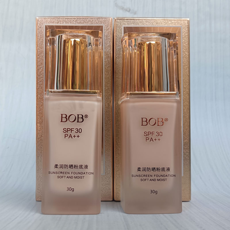 BOB粉底液不卡粉防汗防晒二合一控油干皮遮瑕美白润泽隔离学生党