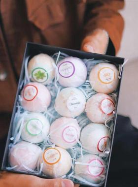 joyous花瓣系列套装礼盒 速卖bath bomb沐浴泡澡球气泡弹爆炸爆款