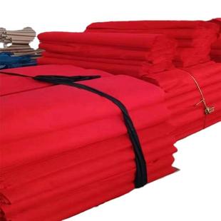 厂家直批纯棉大红布料加厚棉质红布佛布婚庆装饰民族红布全棉爆款