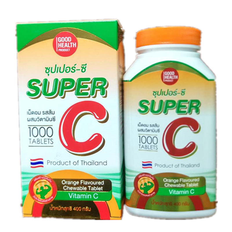 泰国原装进口SUPER超级VC橙子1000粒儿童小孩补充维生素C咀嚼含片|ruв категории закуски/орехи/специальность, конфеты/желе/пудинг, конфеты - от Buy2taobao.com для оказания профессиональной услуги покупки агента Taobao