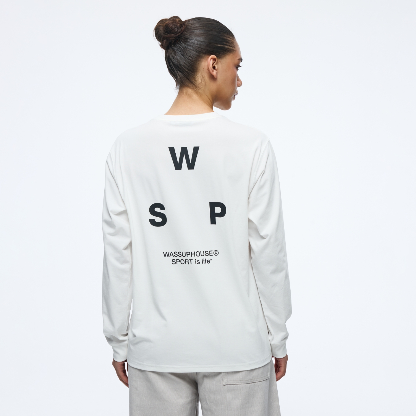 美式复古印花圆领长袖T恤打底衫