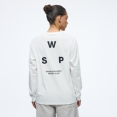 wassuphouse标点印花长袖 女 复古宽松休闲圆领打底衫 T恤男女款 美式