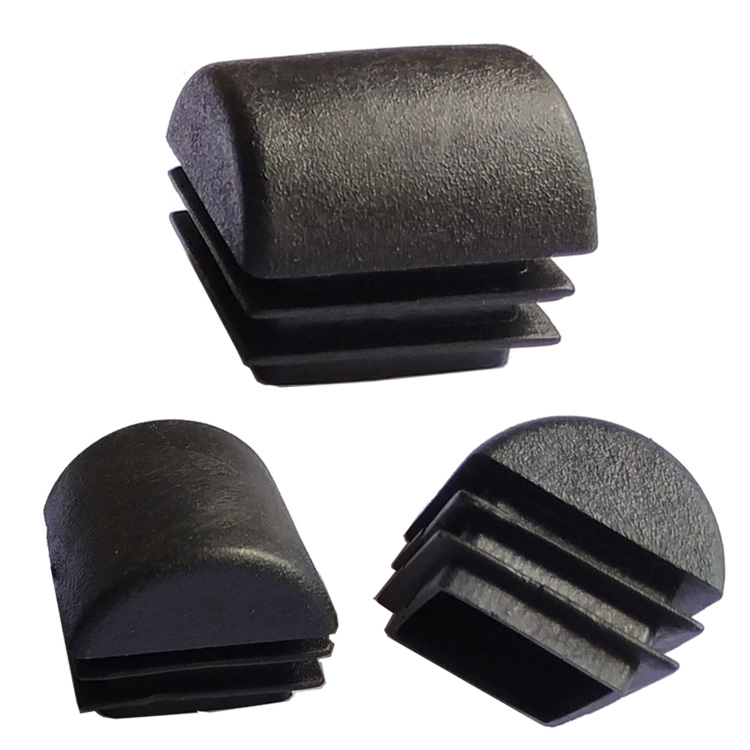 斜边45度斜脚塞钢管塞方形斜管塞堵头椭圆三角塞桌椅脚套静音防滑