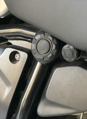 适用BMW/宝马R1250GSADV水鸟车架防尘盖车孔盖改装塞车身帽