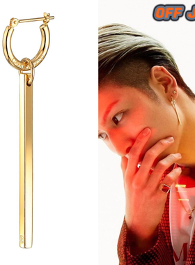 careerings925纯银高级感单只潮流个性痞帅耳饰男女耳钉情侣耳环