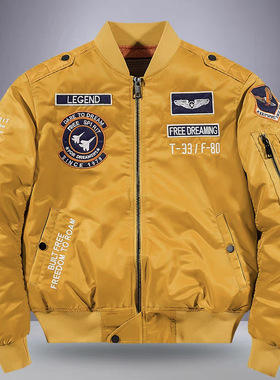 气质潮牌飞行夹克男复古刺绣棒球服情侣款春秋季宽松百搭休闲外套