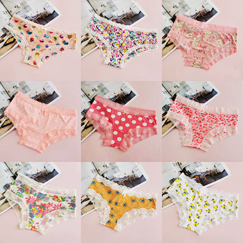 性感蕾丝维密牛奶丝内裤