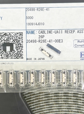 20498-026-41 20498-R26-41 0.3mm 26P液晶显示屏插座CABLINE-UAI