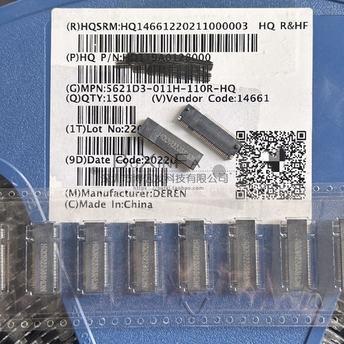 5621D3-011H-110R-HQ NGFF 67P连接器M.2插座 B-KEY 2.0H SSD插槽