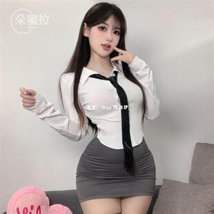 情趣制服纯欲套装性感短裙空姐qq内衣女诱惑夜店秘书OL职业装教师