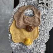 原创韩风ins宝宝口水巾纯棉纱布婴儿围嘴防吐奶围兜亲肤柔软a类