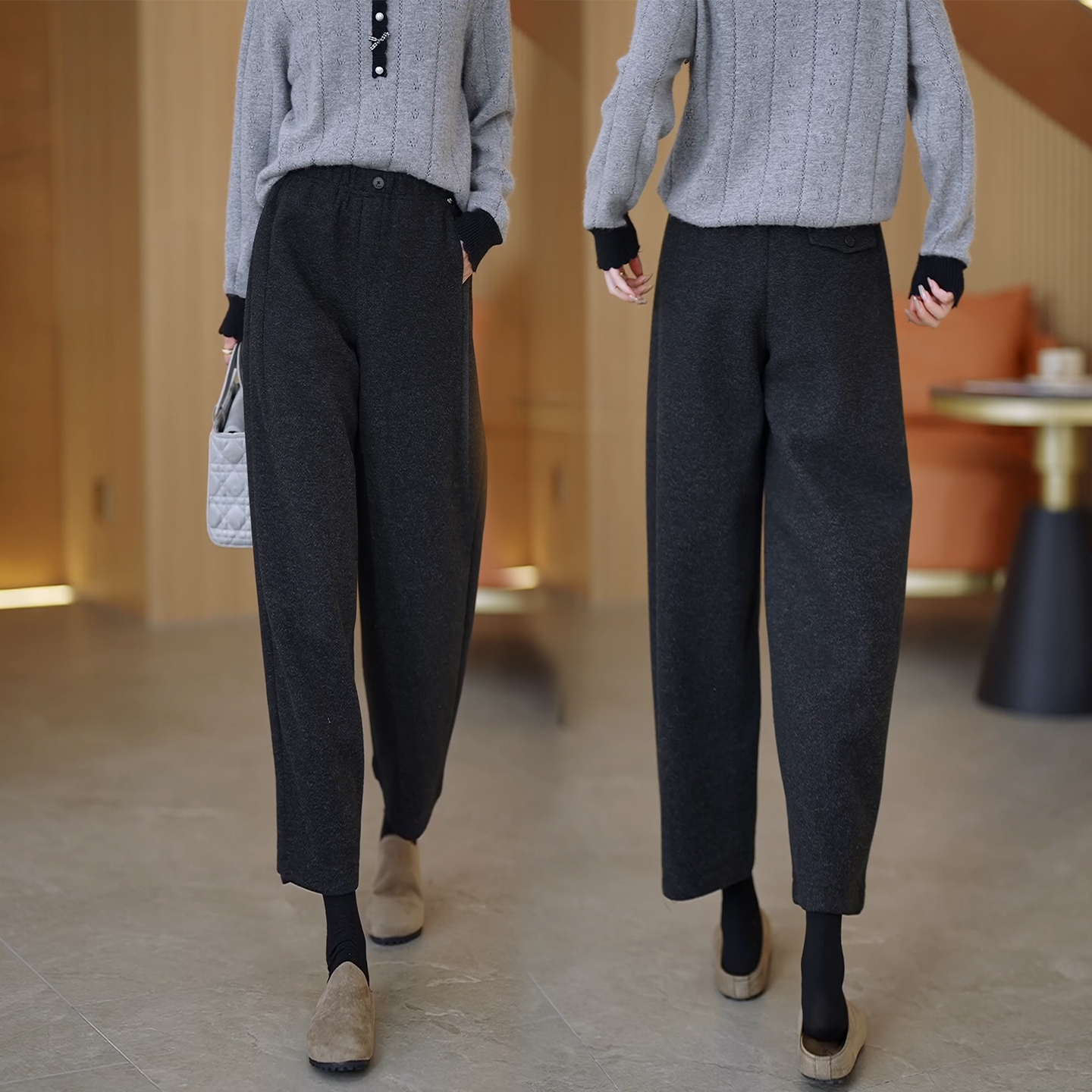 八分休闲裤女2025春季新款