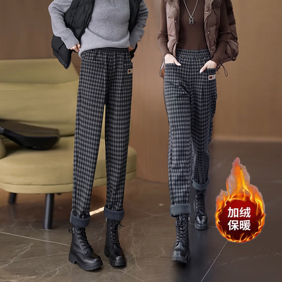 毛呢裤子女秋冬季2025年新款