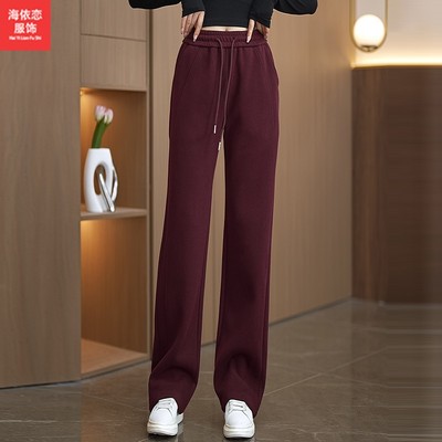 爆款安哥拉红小个子运动裤春秋季