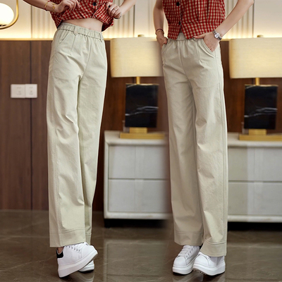 2026春秋冬新款阔腿裤高腰透气