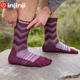 injinji长筒美利奴羊毛袜加厚登山滑雪袜户外徒步秋保暖冬
