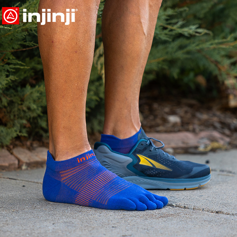 injinji25年五指袜短筒薄款coolmax吸汗速干健身跑步袜分脚趾袜