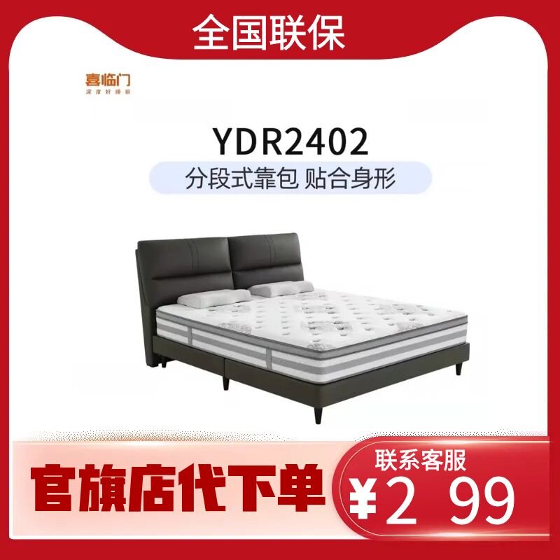 喜临门真皮双人大床 主卧 现代简约轻奢婚床 YDR YDR2402