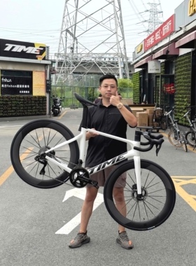 25款法国TIME旗舰气动SCYLON碳纤维公路车欧洲制造bcs编织白色