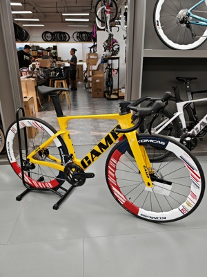 坎普CAMP ACE 7000 限定空气动碳纤维公路车KOMCAS酱香碳纤维轮组