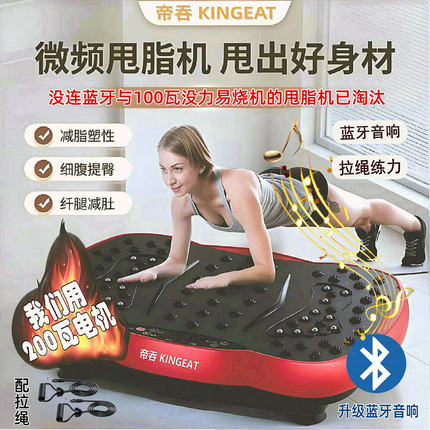 帝吞甩脂机抖抖懒人瘦肚子神器健身减肥器材大马力全身震动大功率