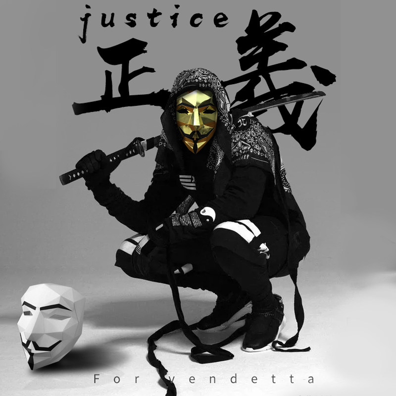 v字仇杀队面具小丑面具微笑恐怖cos万圣节舞会演出节目道具成人潮