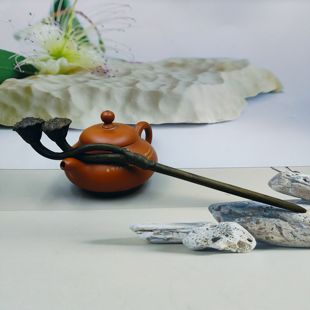 原创手工金丝楠木绿檀木清廉发簪道家发饰汉服盘发头饰发饰发簪