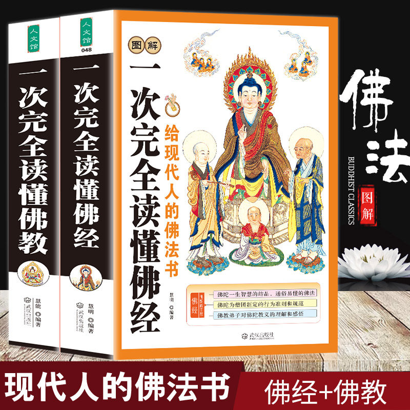 正版全2册图解一次完全读懂佛教+佛经学佛经佛学佛教入门基础知识金刚经心经坛经楞严经学禅宗论无量寿经法华经华严经心经书籍_虎窝淘