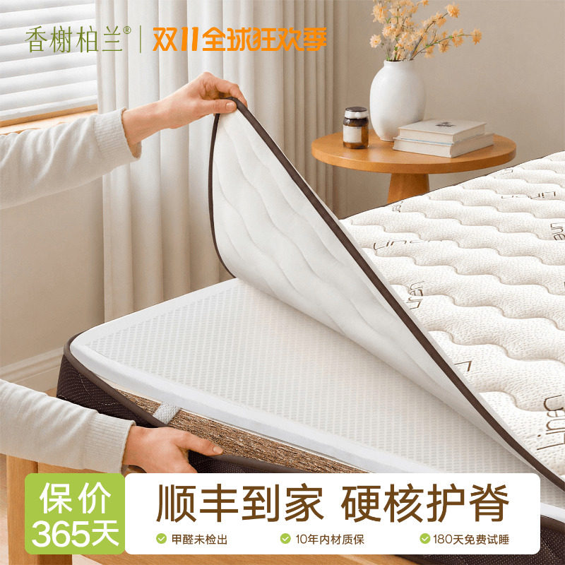 香榭柏兰天然椰棕护脊床垫3D透气老人儿童专用软硬薄榻榻米床垫子