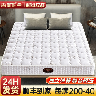 床垫家用卧室席梦思乳胶椰棕儿童袋装 独立静音弹簧床垫厚20cm公分