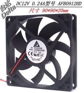 正品台达 12V 0.24A 9CM/厘米 9020 AFB0912HD 双滚珠 机箱风扇