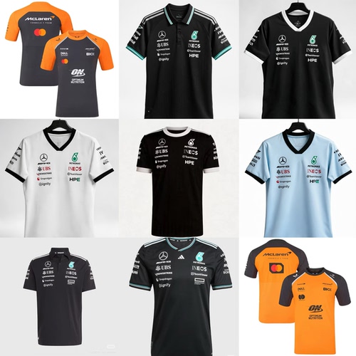 F1赛车服短袖T恤polo衫夏季透气骑行服速干男女同款