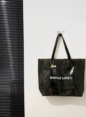 NOFILE LIFE®开业限定半透明PVC单肩包 防水大容量托特手提包