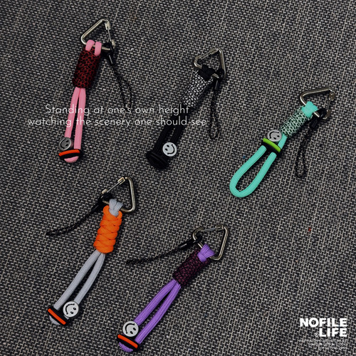 NOFILE LIFE 26SS 编制户外背包挂扣调节手机防丢绳钥匙扣多用途