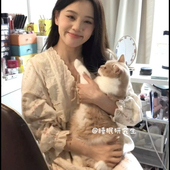 ins风睡衣女纯棉绉布睡裙家居服休闲蕾丝 新款 克丽丝塔 春夏季