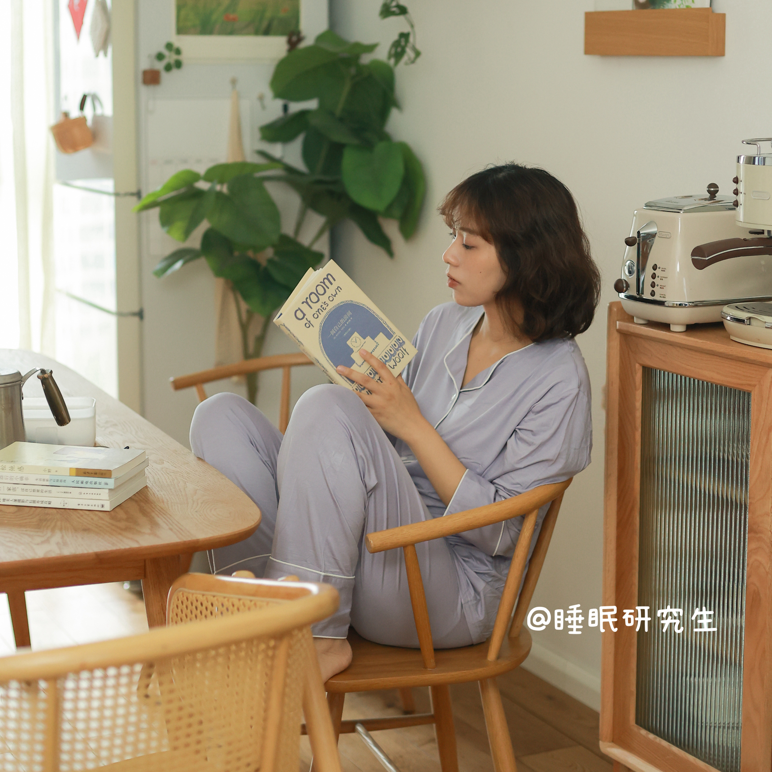 【暮暮烟波】秋季新款女睡衣莫代尔纯棉两件套家居服休闲长袖长裤