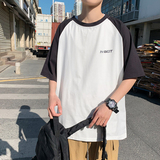 香港潮牌夏季短袖t恤男潮流修身圆领百搭上衣男装insA161-T30-P30，男装T恤，电商A161