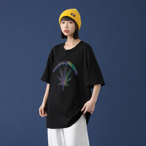 夏季男短袖t恤潮流潮牌宽松上衣服2021新款体恤A161-T04图片