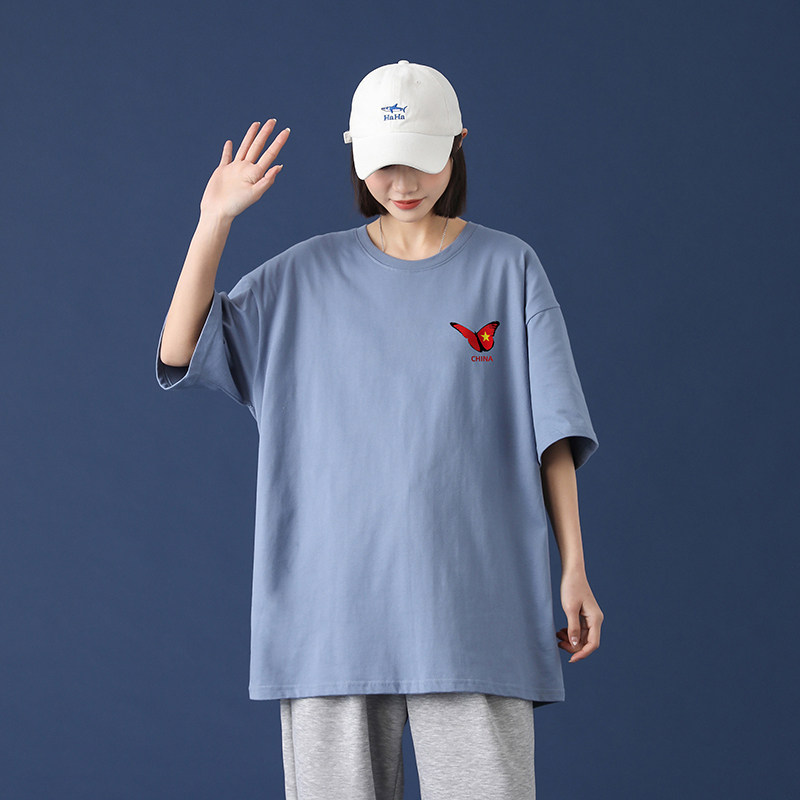 2021年夏季新款休闲跑步服韩版印花短袖时尚宽松A161-T01,男装T恤,电商A161