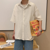 衬衫男短袖2021新款韩版潮流五分袖衬衣商务休闲A161-W1055-P35，男装衬衫，电商A161