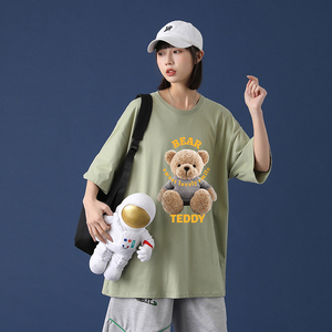 2021春夏新款短袖T恤男宽松潮流衣服打底衫A161-T03图片